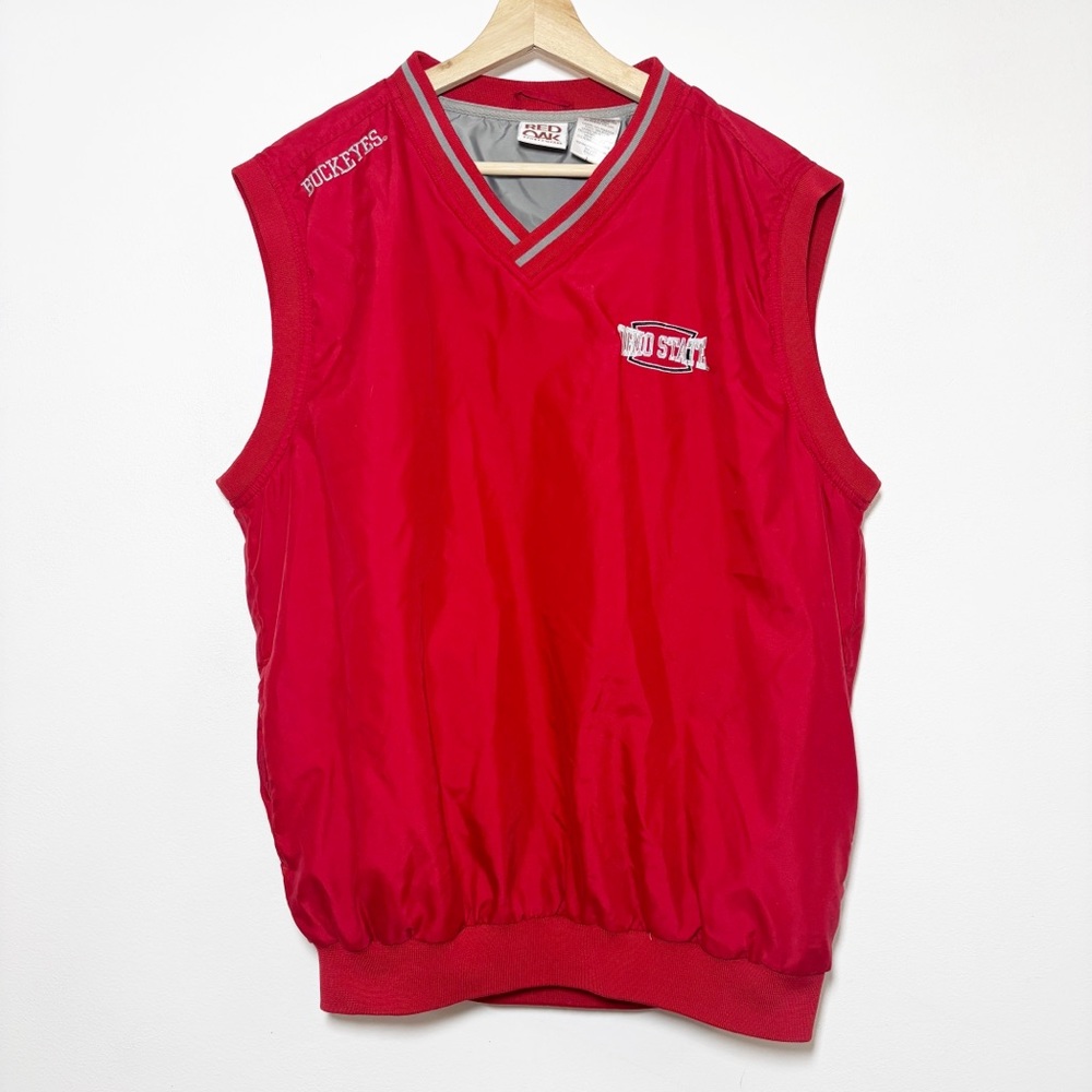 Red Oak Ohio Estate Buckeyes Pullover Vest Sz L